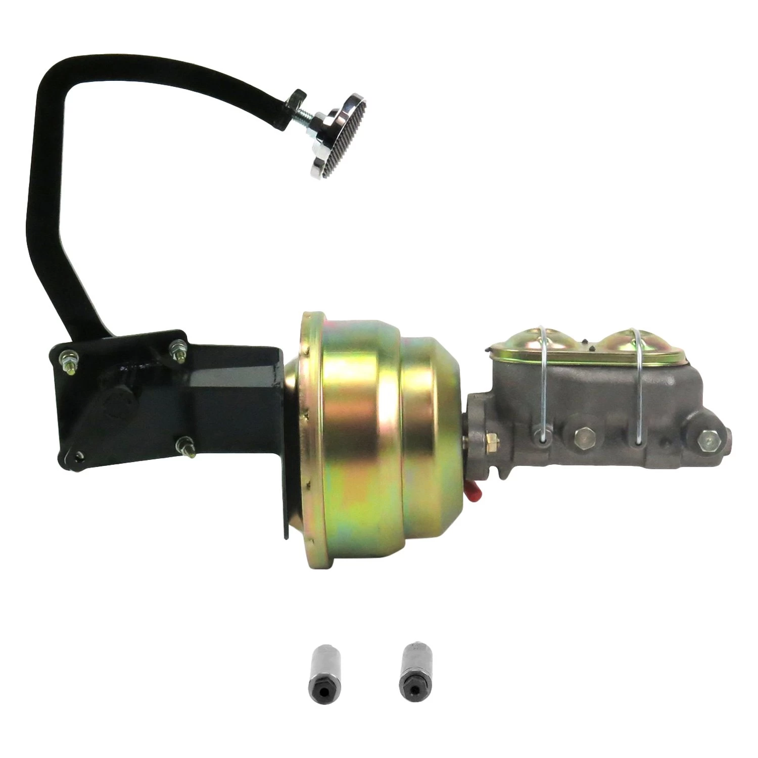 Helix® HEXPKA77E9D - Dual Brake Pedal Kit With Round Chrome Pad - Image 2