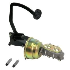 Helix® HEXPKA77EBF - Dual Brake Pedal Kit With Round Black Pad