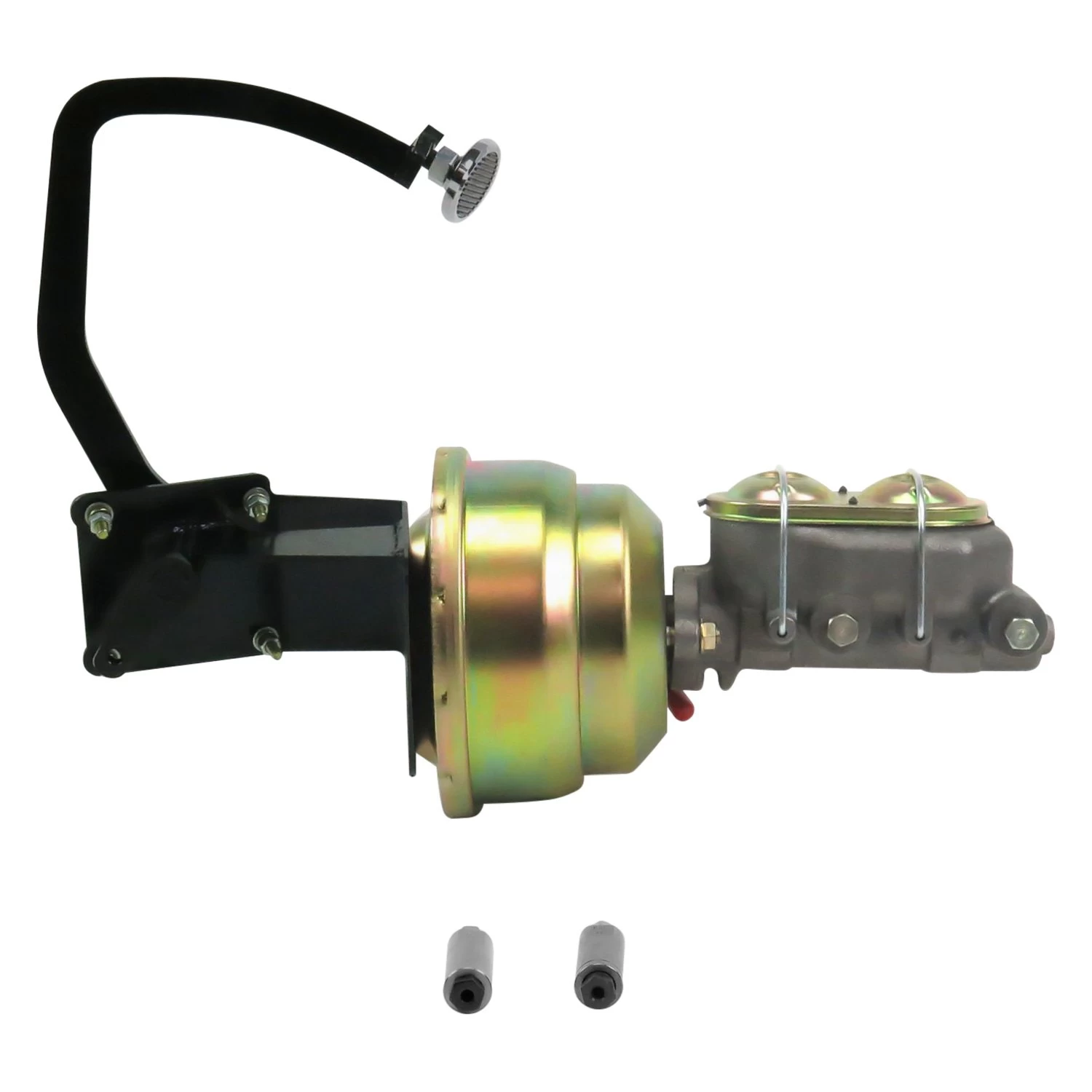 Helix® HEXPKA77ECF - Dual Brake Pedal Kit With Oval Small Chrome Pad - Image 2