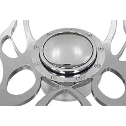 CFR Performance® HZ-5500-1-C - Chrome Smooth Style Steering Wheel Horn Button With Exposed Holes