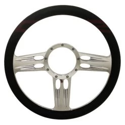 CFR Performance® - 3-Spoke Style 4 Billet Aluminum Chrome Steering Wheel