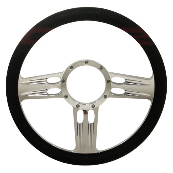 CFR Performance® - 3-Spoke Style 4 Billet Aluminum Chrome Steering Wheel