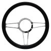 CFR Performance® - 3-Spoke Style 6 Billet Aluminum Chrome Steering Wheel