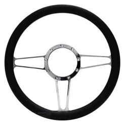 CFR Performance® - 3-Spoke Style 6 Billet Aluminum Chrome Steering Wheel