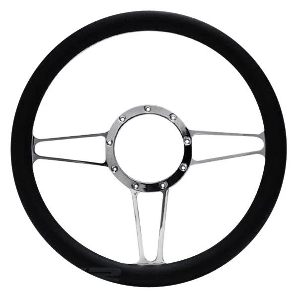 CFR Performance® - 3-Spoke Style 6 Billet Aluminum Chrome Steering Wheel