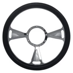 CFR Performance® - 3-Spoke Style 12 Billet Aluminum Chrome Steering Wheel