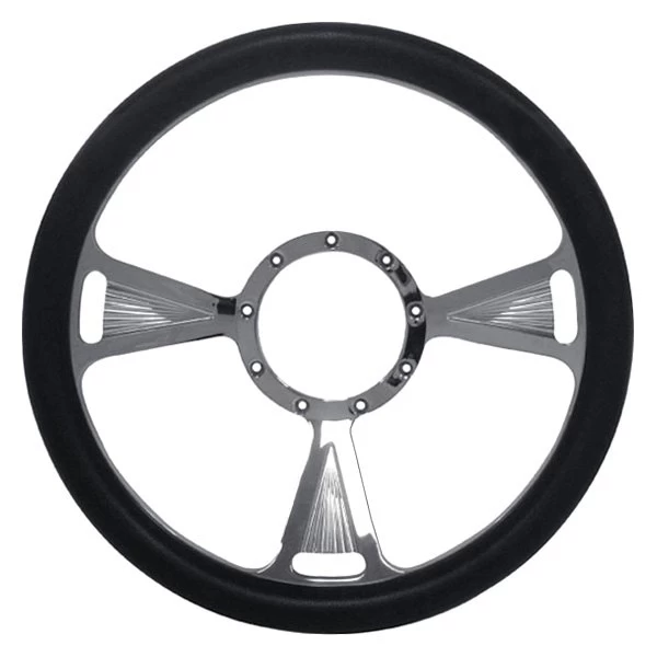 CFR Performance® - 3-Spoke Style 12 Billet Aluminum Chrome Steering Wheel
