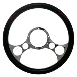 CFR Performance® - 2-Spoke Style 15 Billet Aluminum Chrome Steering Wheel