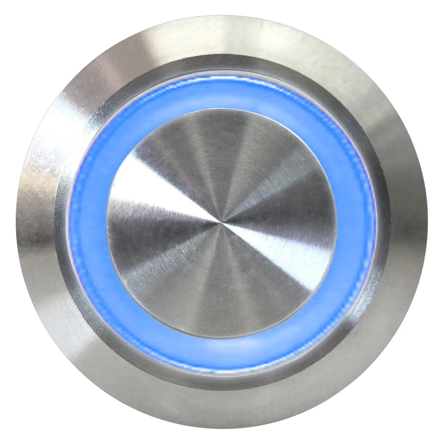 Keep It Clean® KICSWBL19XG - 19 Mm Latching Billet Alluminum Blue/Green LED Switch Button - Image 2