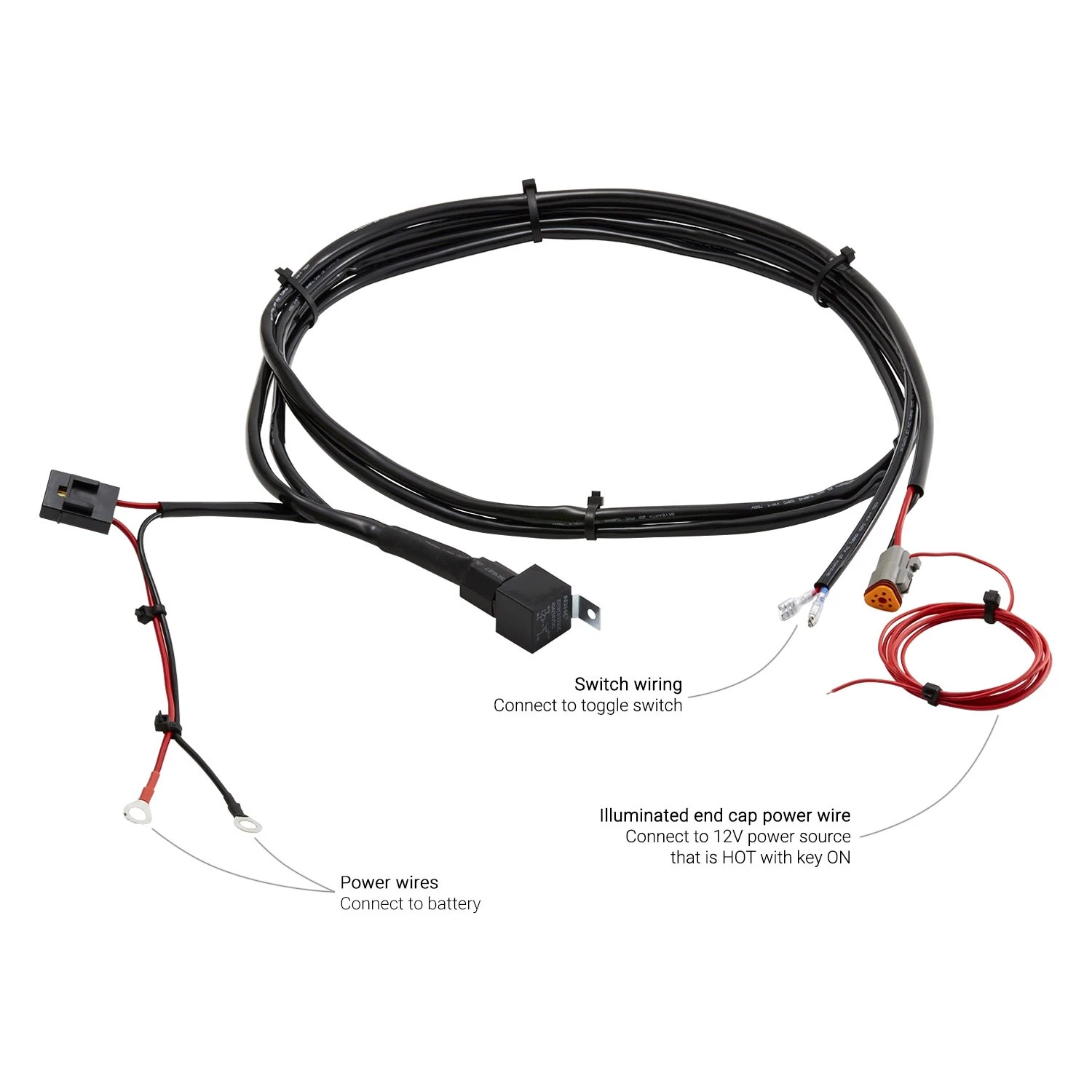 Lumen® N254X-2-SP - 9.5" 54W Dual Row Spot Beam LED Light Bar With Illuminated End Caps - Image 9