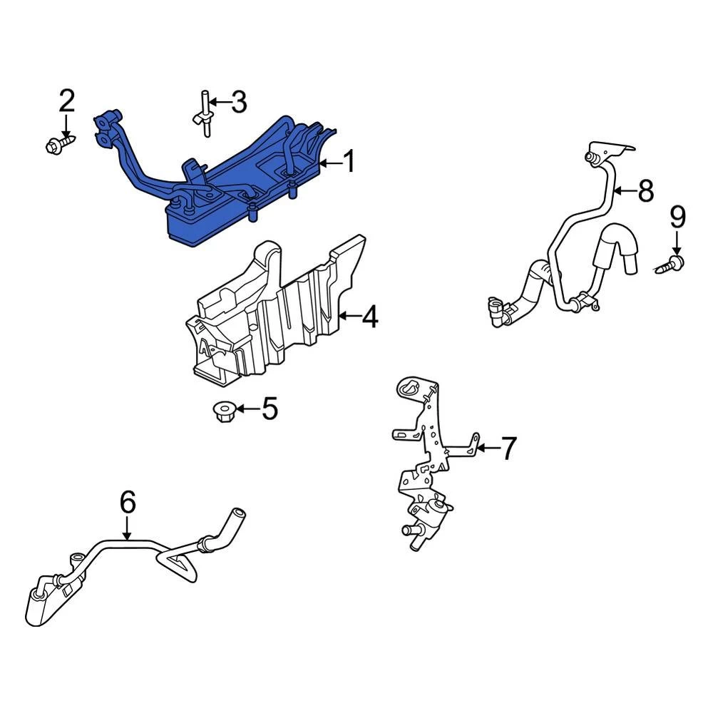Ford OE LC3Z7869B - Automatic Transmission Oil Cooler - Image 3