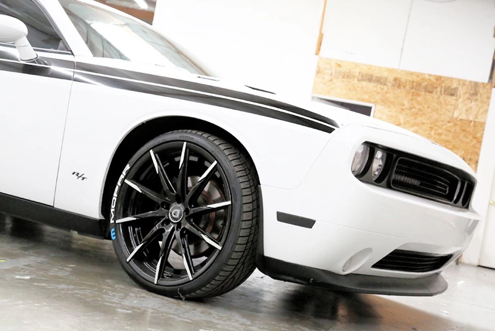 Tire Stickers® MOP-1921-75-4-W - White "Mopar" Tire Lettering Kit With Blue Logo - Image 5