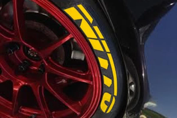 Tire Stickers® NIT-1416-15-4-Y - Yellow "Nitto" Tire Lettering Kit - Image 3