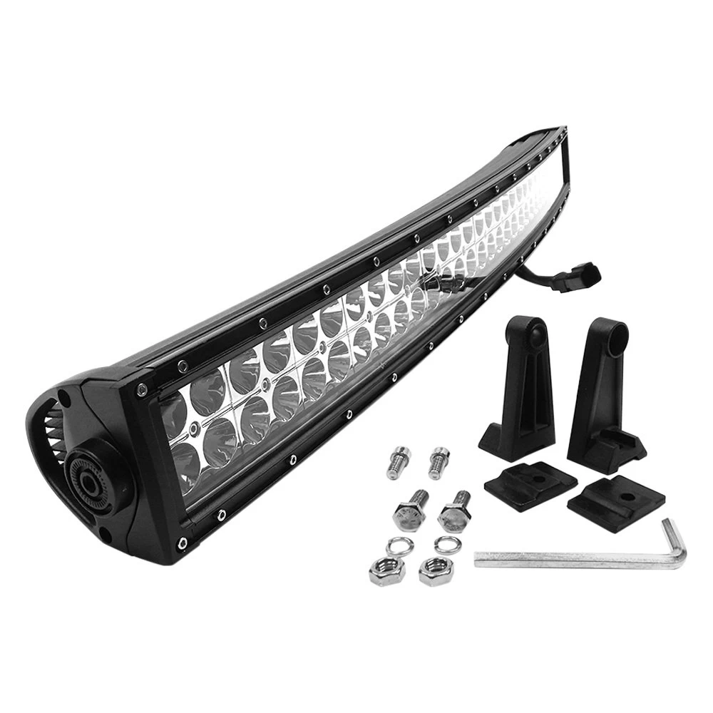 Top Gun Customz® - Chrome Series Curved Dual Row Black Powder Coated Housing Combo Spot/Flood Beam LED Light Bar (30", 40", 50", 52", 54") - Image 2
