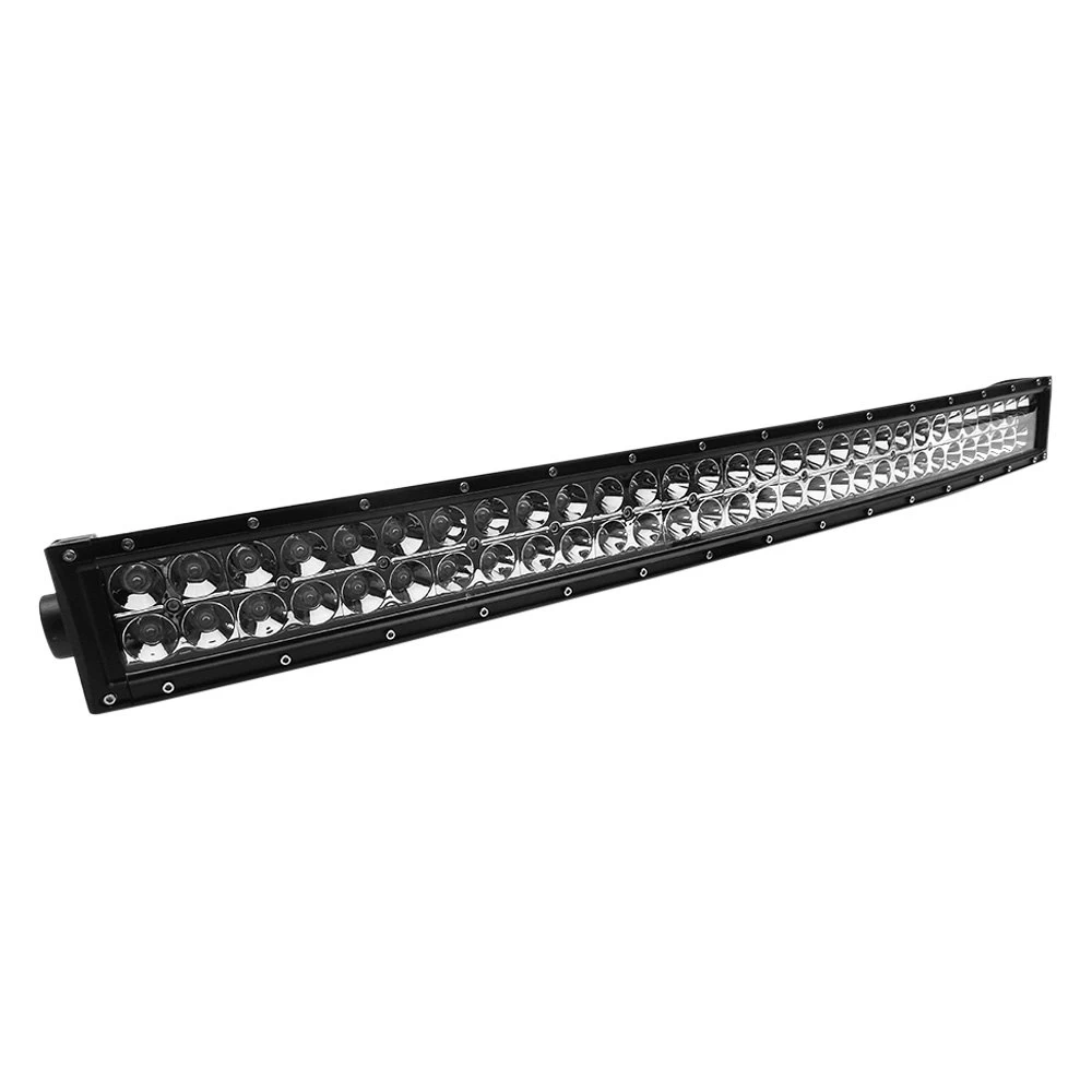 Top Gun Customz® - Chrome Series Curved Dual Row Black Powder Coated Housing Combo Spot/Flood Beam LED Light Bar (30", 40", 50", 52", 54")