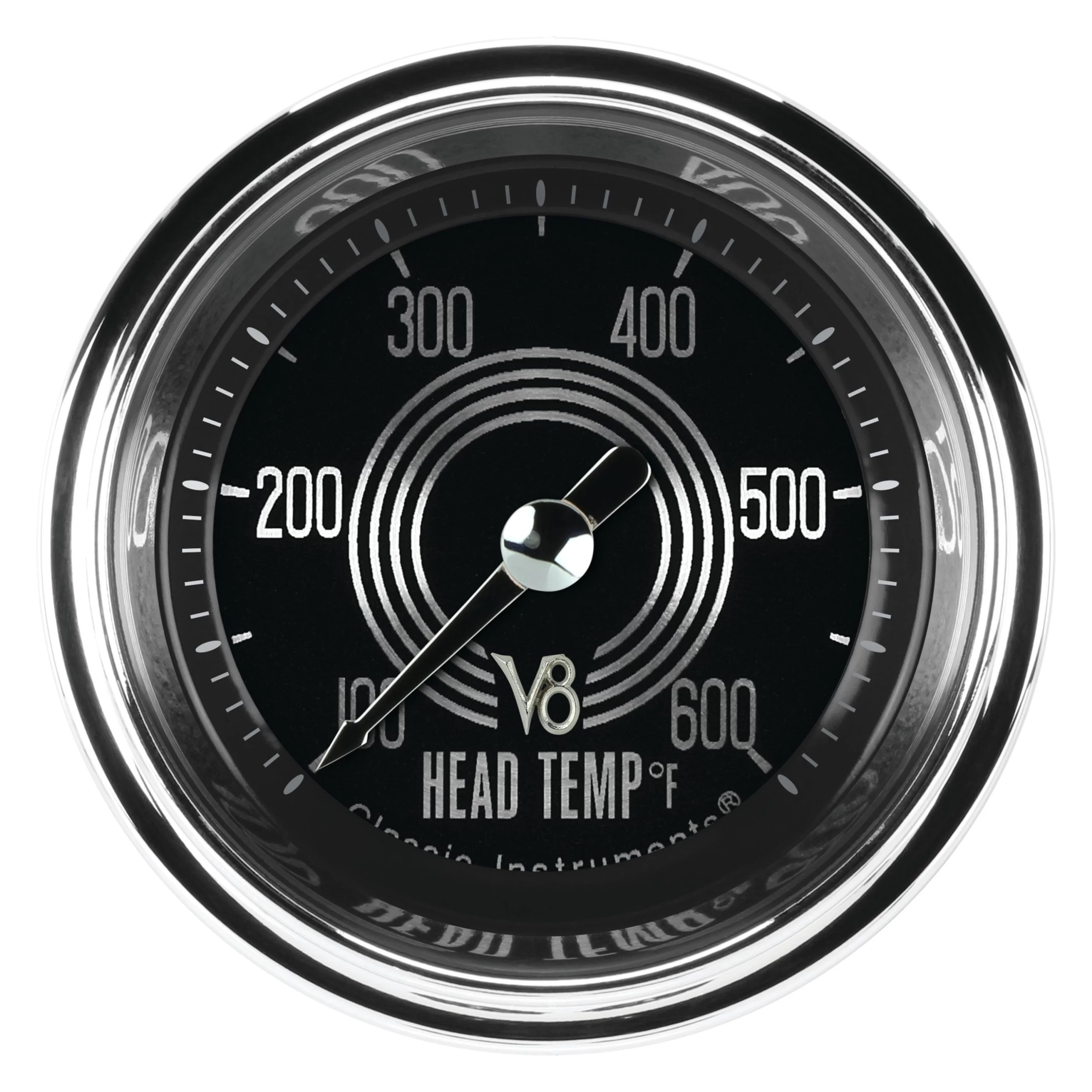 Classic Instruments® - V8 Speedster Series Cylinder Head Temperature Gauge, 100-600 F