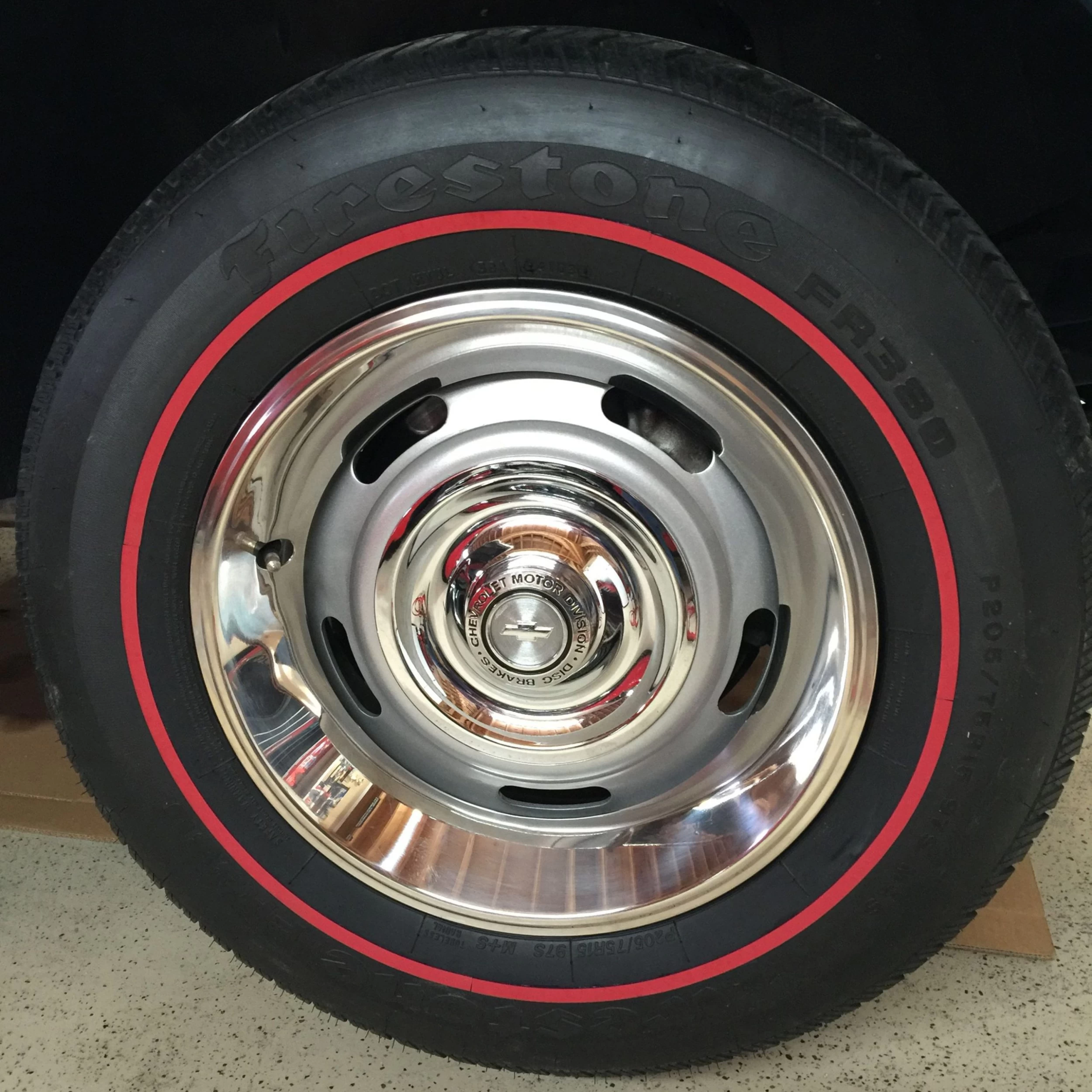 Tire Stickers® RDLN-16-38-4-R - Red Vintage Red Line Full Tire Decal Kit - Image 8