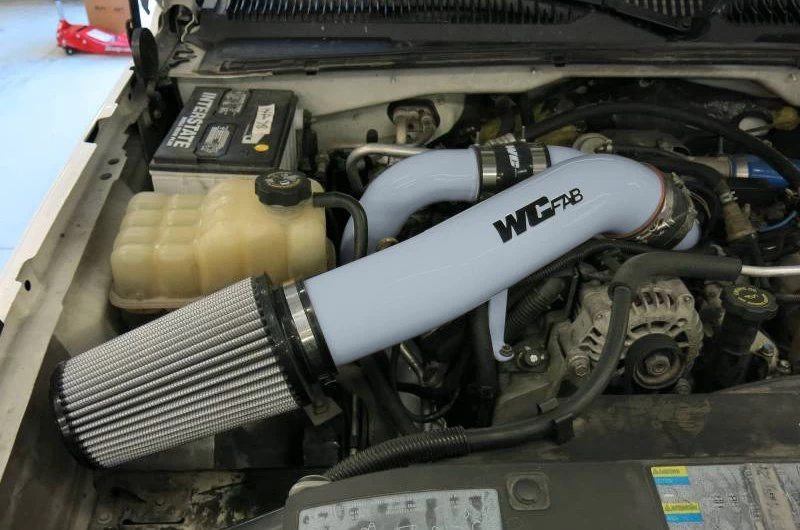 Wehrli Custom Fabrication® WCF100334-MG - High Flow Turbo Two Coat Mega Gray Intake Kit - Image 3