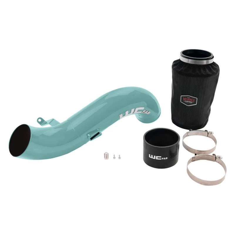 Wehrli Custom Fabrication® WCF100635-TIFF - High Flow Turbo Single Coat Tiffany Blue Intake Kit