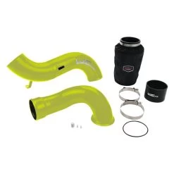 Wehrli Custom Fabrication® WCF100639-FY - Stage 2 High Flow Turbo Two Coat Fluorescent Yellow Intake Kit