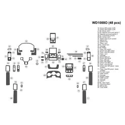 B&I® WD1088O-PAINT - 2D Custom Finish Large Dash Kit (48 Pcs)