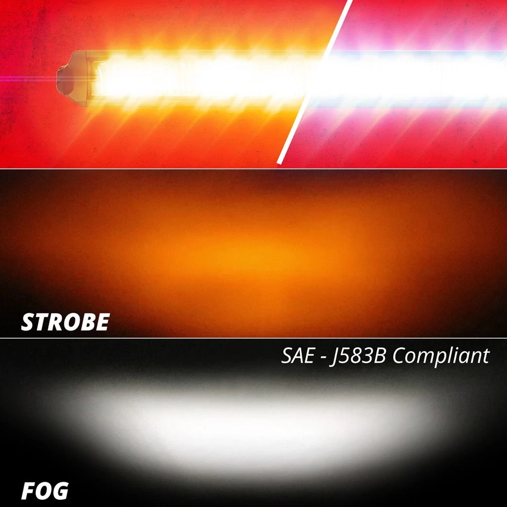 XKGlow® - Razor Series Strobe LED Light Bar (6", 20", 10") - Image 11