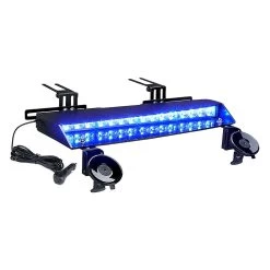 Xprite® YL-145-G1-B - Chaser Series 20.1" Blue Suction Cup Mount LED Visor Light
